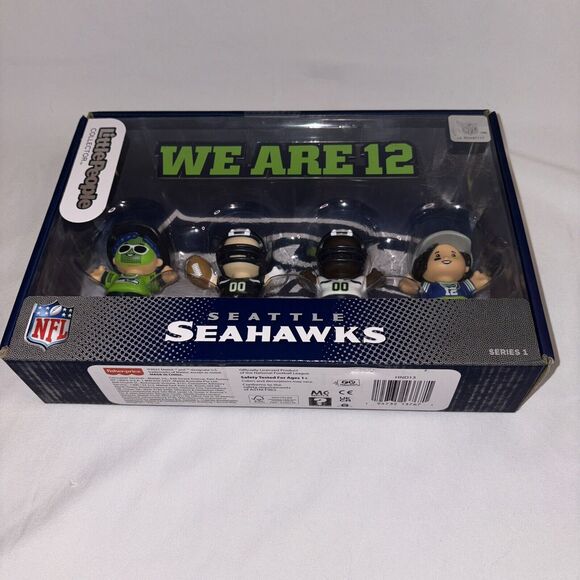 Fisher Price Little People NFL SEATTLE SEAHAWKS Collector Series One NEW - Picture 2 of 6